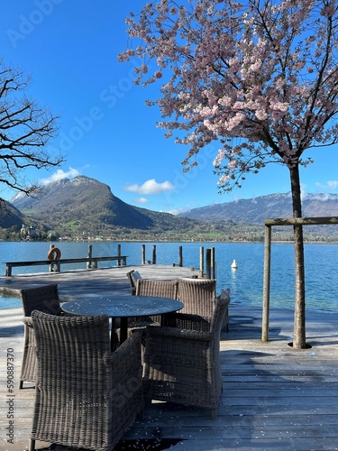 Vue du Lac d'Annecy depuis Talloires-Montmin