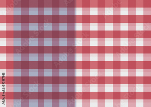 Vintage Loincloth, Red and White Gingham Pattern Repeat Background that is seamless and repeats