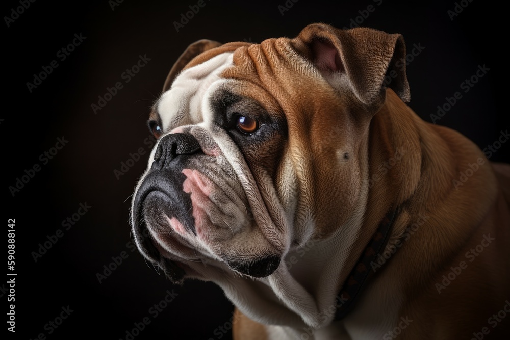 Bulldog dog. Generate Ai