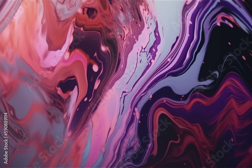 Abstract fluid colorful ink background