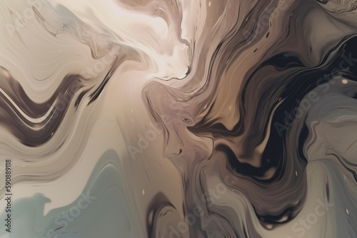 Abstract fluid colorful ink background