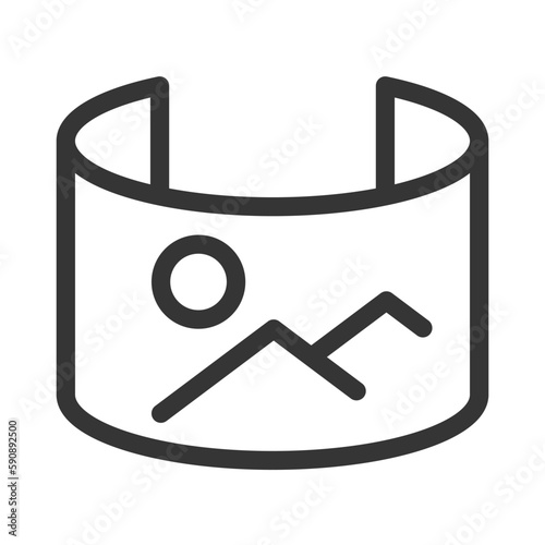 Pixel perfect, editable stroke, up scalable, line, vector bloop icon.