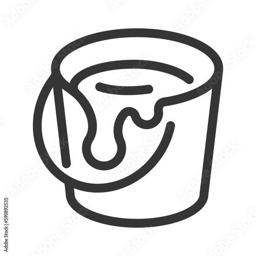 Pixel perfect, editable stroke, up scalable, line, vector bloop icon.