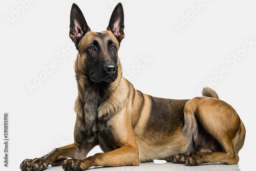 Majestic Belgian Malinois Dog Image  Showcasing the Intelligence and Athleticism of this Elite Breed