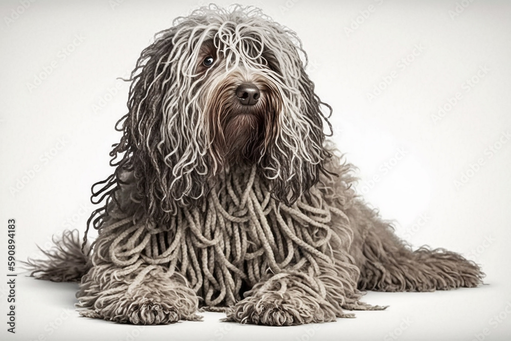 Unique Bergamasco Dog Image: Showcasing the Loyal and Protective Nature of this Rare Breed