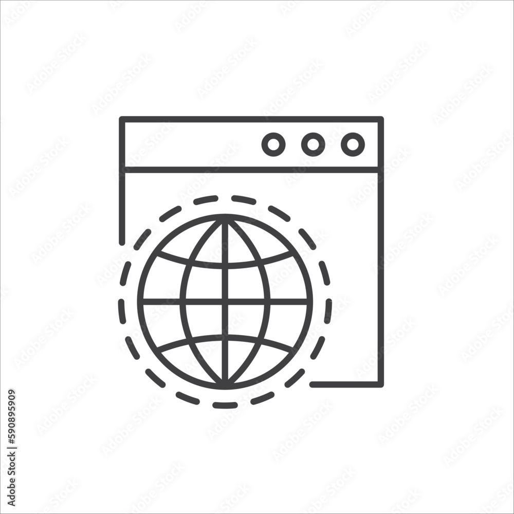 Web icon. Global network icon. Website vector icon. Site flat sign design. Www symbol pictogram. Www icon. UX UI icon Web icon. Global network icon. Website vector icon. Site flat sign design. Www symbol pictogram. Www icon. UX UI icon
