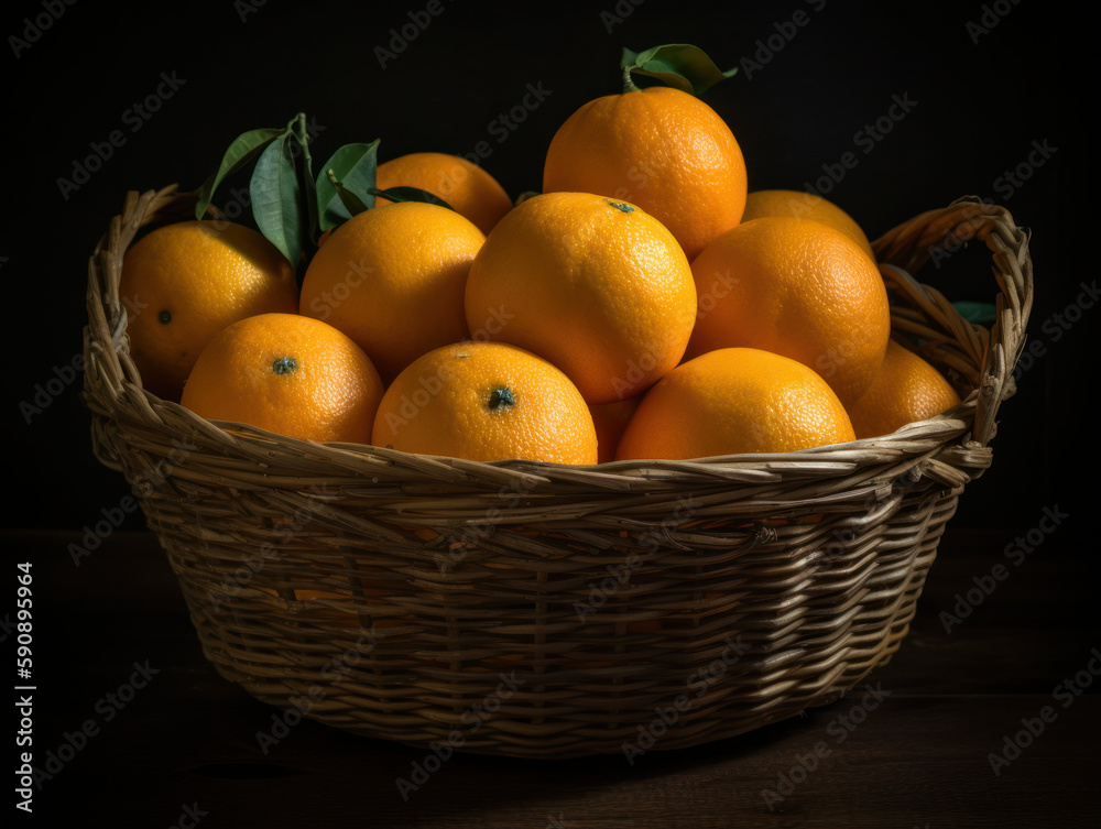 basket of oranges basket of oranges