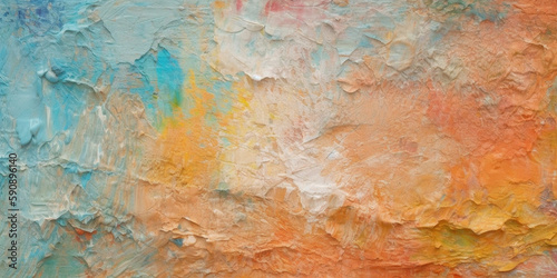Bright abstract background painted with oil paints created with generative ai tools