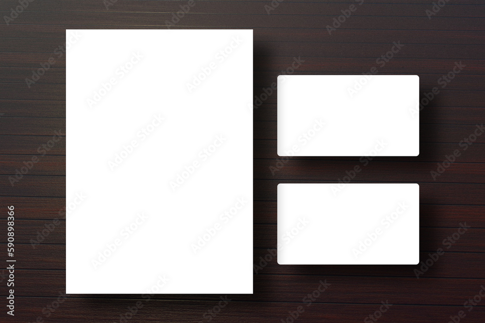 minimal business card and letterhead mockup minimal business card and letterhead mockup