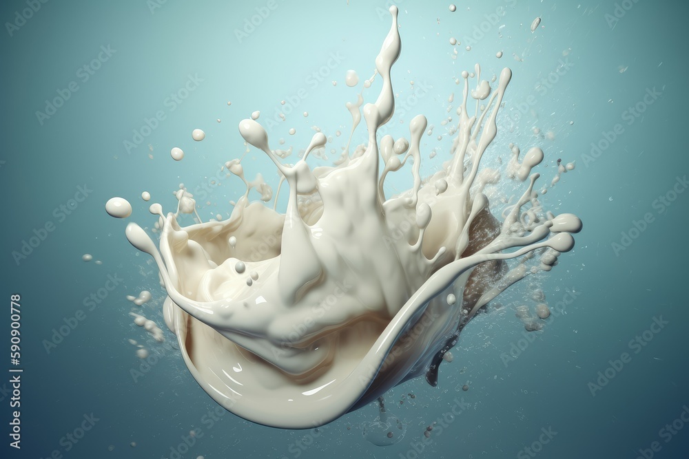Splash of liquid cream. Generate Ai Splash of liquid cream. Generate Ai
