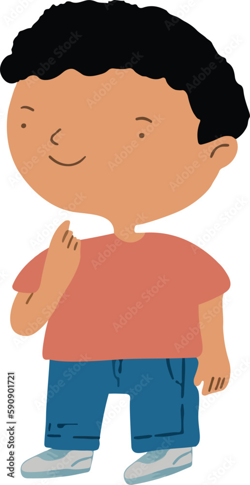 Sign language showing boy a cute little boy Sign language showing boy a cute little boy