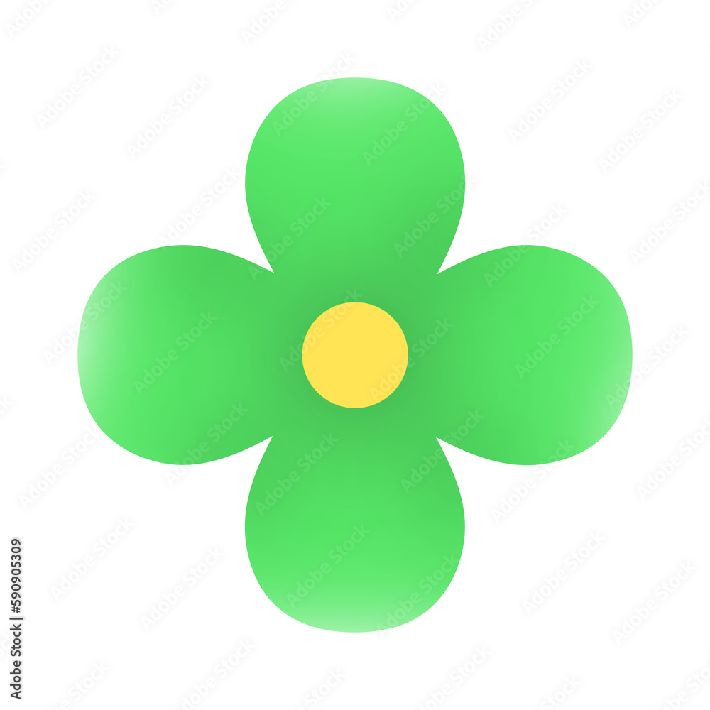 green flower