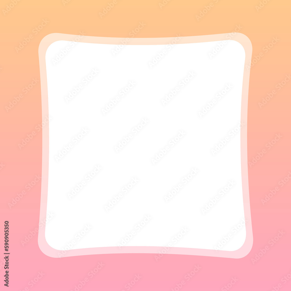 pink pastel square frame
