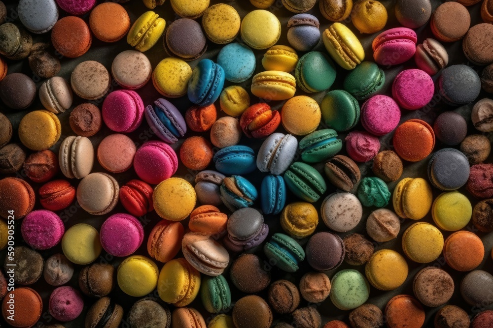 Colorful Macarons Generative AI Colorful Macarons Generative AI