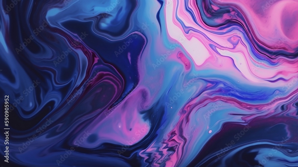 Abstract background, Liquid Paint Swirl, Purple, Blue, and Pink. High-resolution texture background.