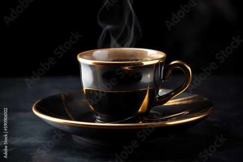 cup of hot coffee dynamic background