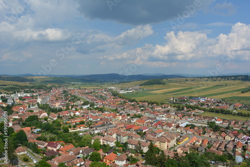 view of the city from above