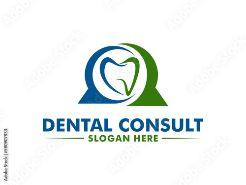 Creative Dental Consult logo vector, dental clinic logo, Abstract dental logo design inspiration