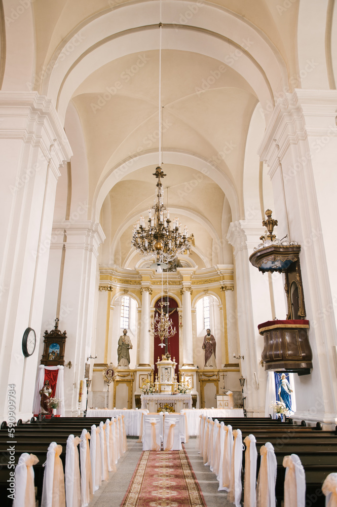 Beautiful Alatyr Catholic Church in Ivye, Belarus, 2023