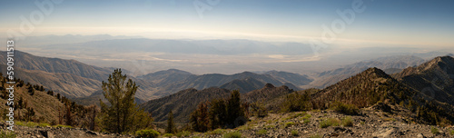 Badwater Basin Viewed From Telescope Peak Trail Panorama