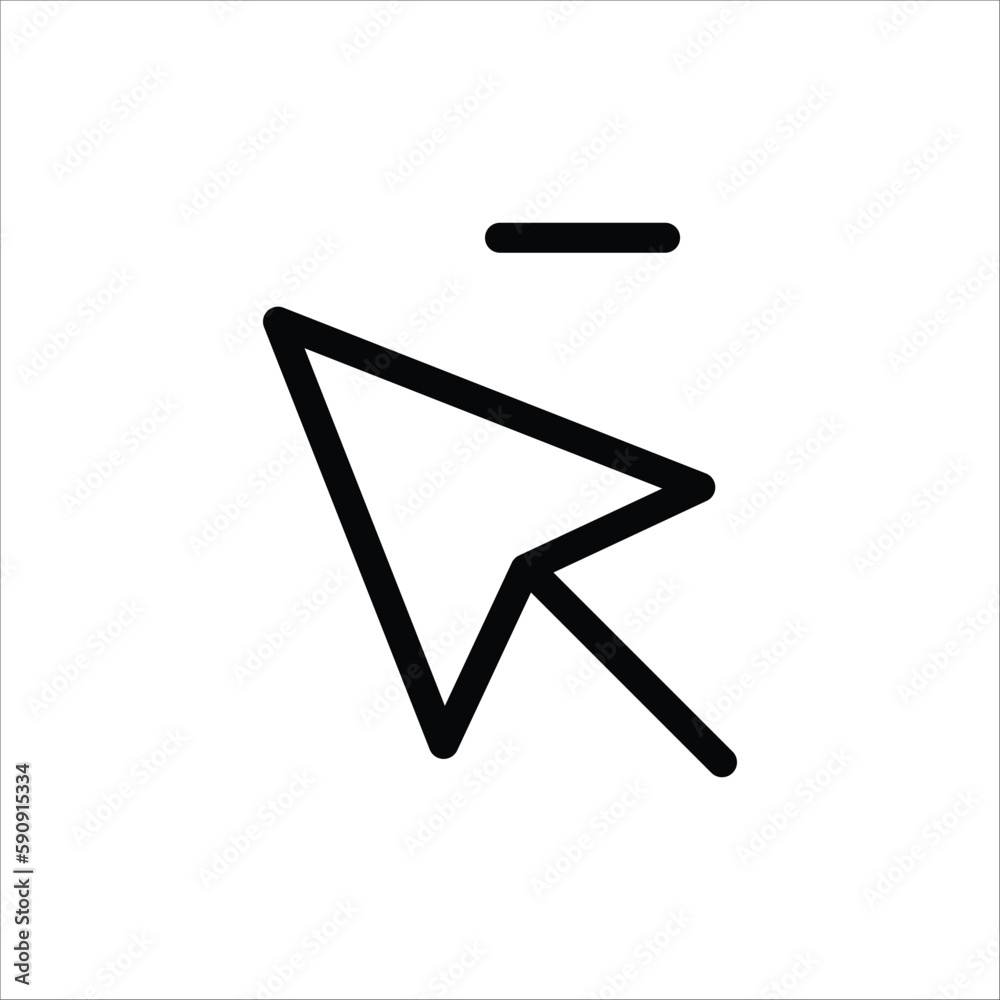 Cursor icon. Click vector icon. Pointer flat sign design. Cursor symbol pictogram. UX UI icon Cursor icon. Click vector icon. Pointer flat sign design. Cursor symbol pictogram. UX UI icon