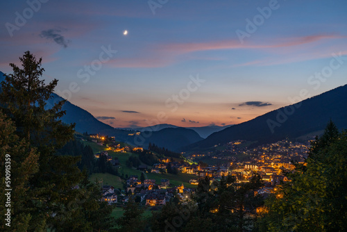 Dusk Urtij  i  Ortisei    Italy