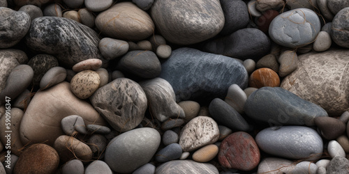 Stones Seamless Repeating Texture, Generative AI
