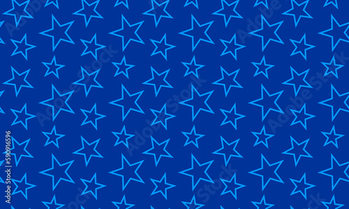 Stars pattern Line Geometric Seamless pattern Vector Illustration Blue Background. Abstract texture with scattered stars. Star. Textile swatch fashion Fabric design Dark Blue For Wrap clothes interior