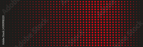 pattern of red dots on black background