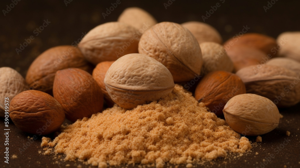 Ground nutmeg Generative AI