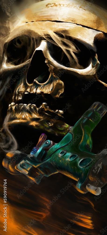 Naklejka premium Ink Machines