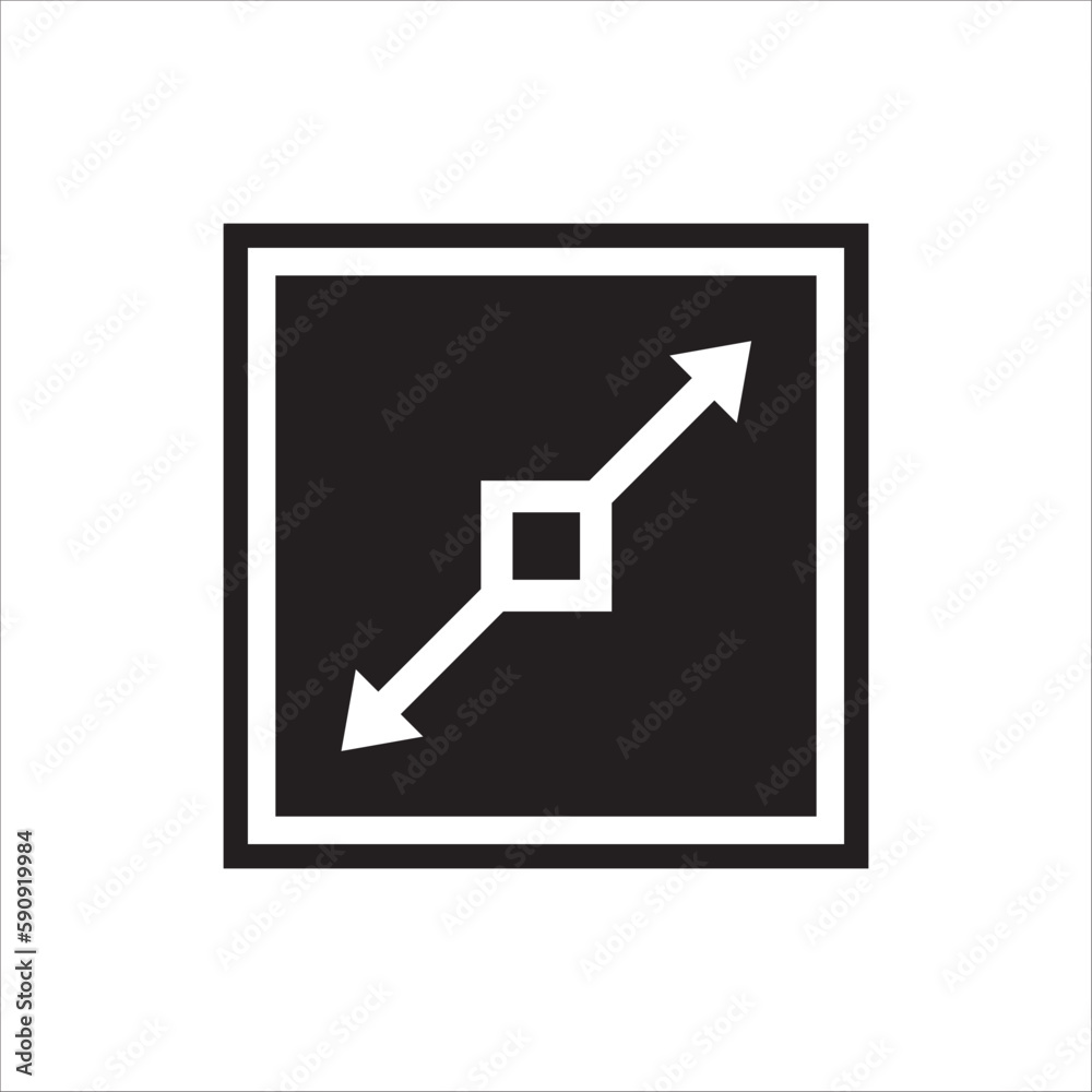 Resize vector icon. Scale flat sign design. Expand tool symbol. Maximize pictogram icon. Anchor point icon. UX UI icon Resize vector icon. Scale flat sign design. Expand tool symbol. Maximize pictogram icon. Anchor point icon. UX UI icon