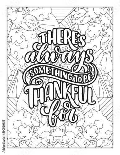 motivational quotes coloring pages design .inspirational words coloring book pages design. Hand drawn with inspiration word. Coloring for adult and kids. Vector Illustration. Positive quotes coloring 