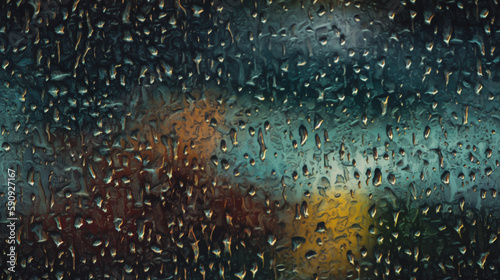 Window Rain Seamless Repeating Texture, Generative AI