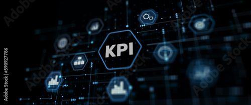 Key Performance Indicator (KPI) using Business Intelligence (BI) abstract image
