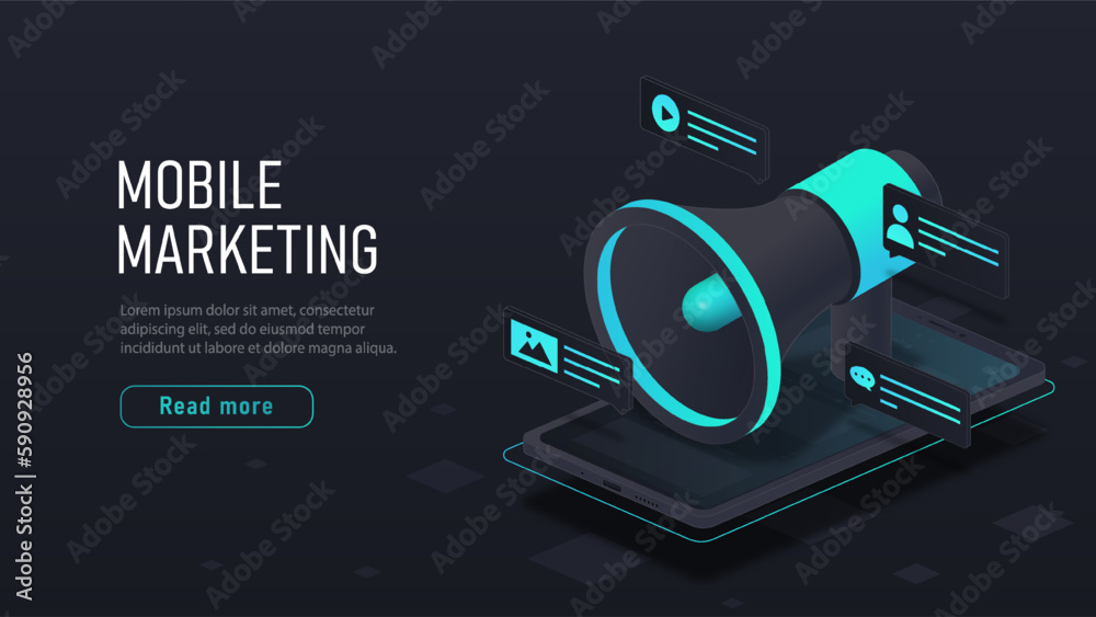 Isometric mobile marketing