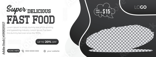 Special Delicious Food Menu Creative Social Media Web Banner Design Template