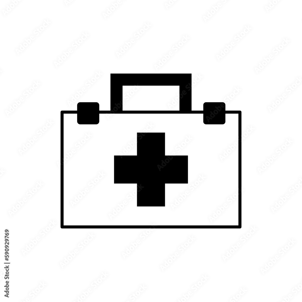 First aid kit on white background First aid kit on white background
