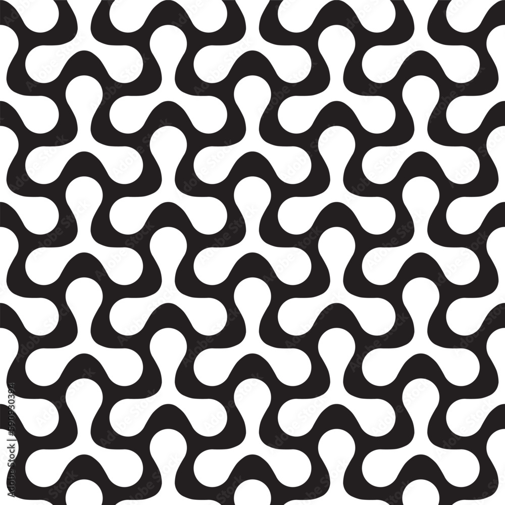 Seamless organic interlocking shape pattern background Seamless organic interlocking shape pattern background