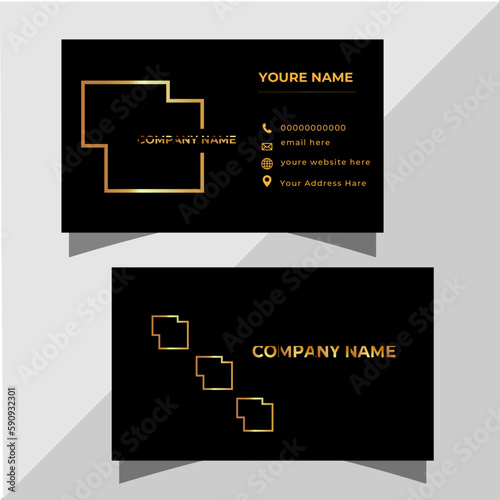 business card template
Modern Business Card - Creative and Clean Business Card Template.
Luxury and elegant dark black navy business card design with gold style minimalist print template