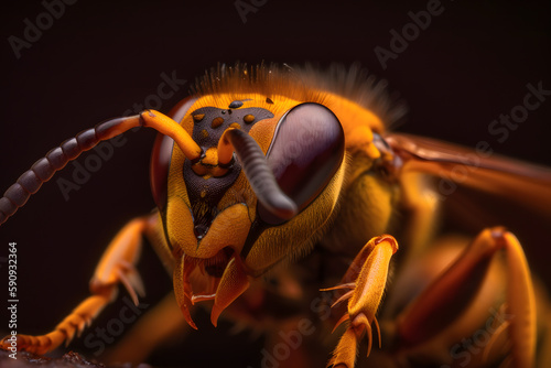 Majesty the hornet. Generative AI © PIRMYN