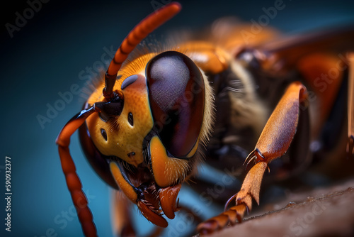Majesty the hornet. Generative AI © PIRMYN