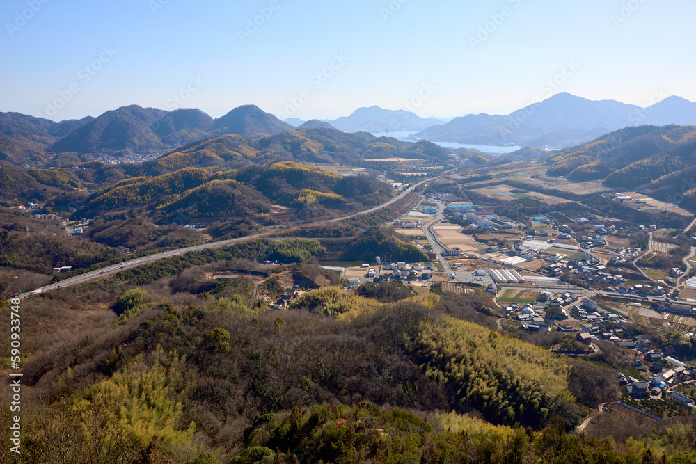 白滝山から見た風景