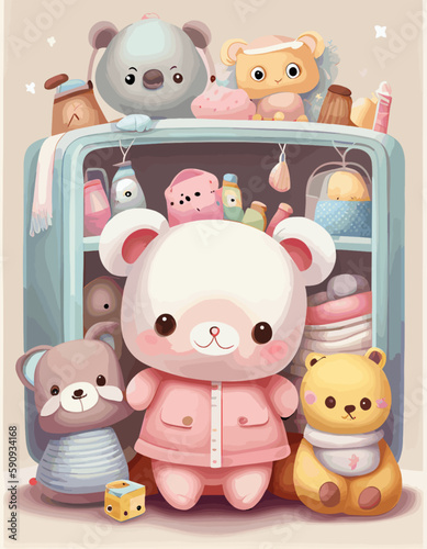 set of toy animals