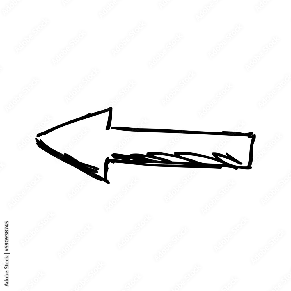 arrow icon vector Hand drawn icon vector illustration arrow icon vector Hand drawn icon vector illustration