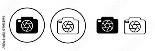 Camera Icon in trendy flat style isolated. Camera symbol web site design