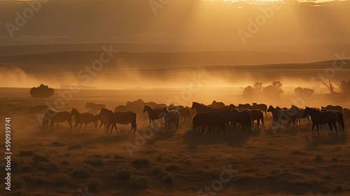 Herd of Wild Horses