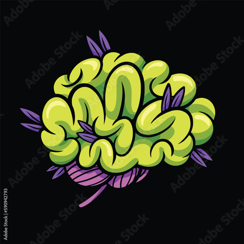 Brain Marijuana cartoon