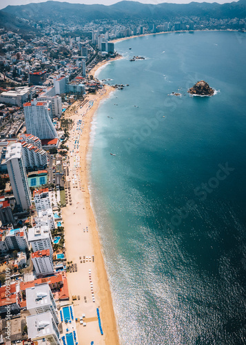 Vista aérea de Acapulco visto desde un drone, Mexico photo