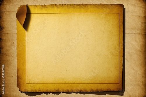 paper with a circular hole in the center. Generative AI